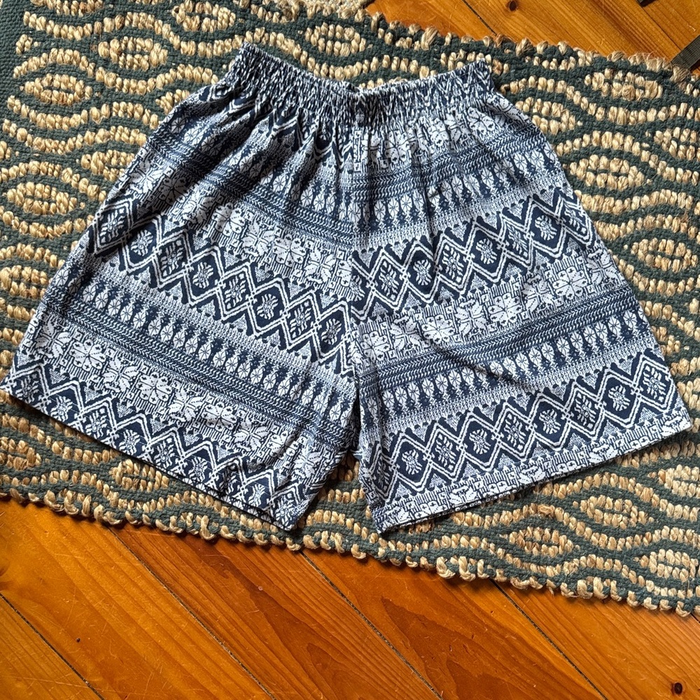 Vintage Patterned Shorts